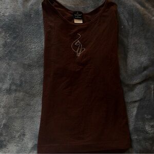 Elegant Brown Baby Phat Women's Top